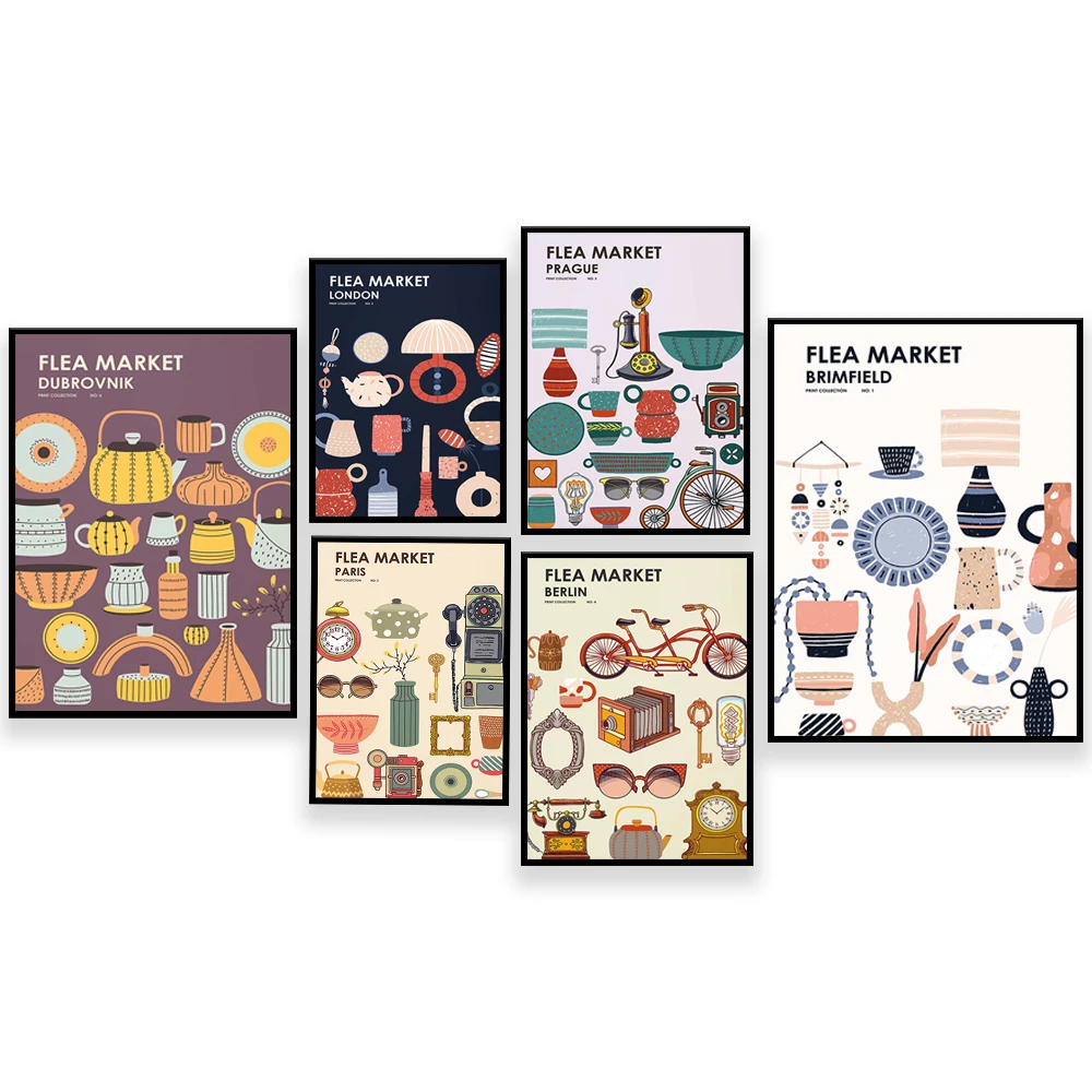 Vintage And Collectible Fair - Affiches vintage de collection d'impressions de