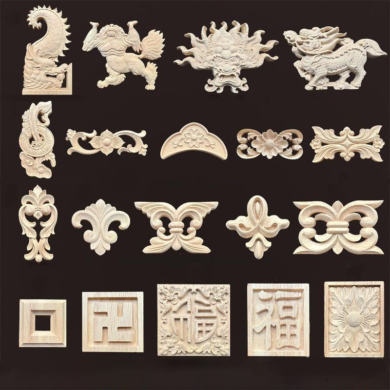 Vintage Things Collection - Applique en bois Vintage avec Dragon