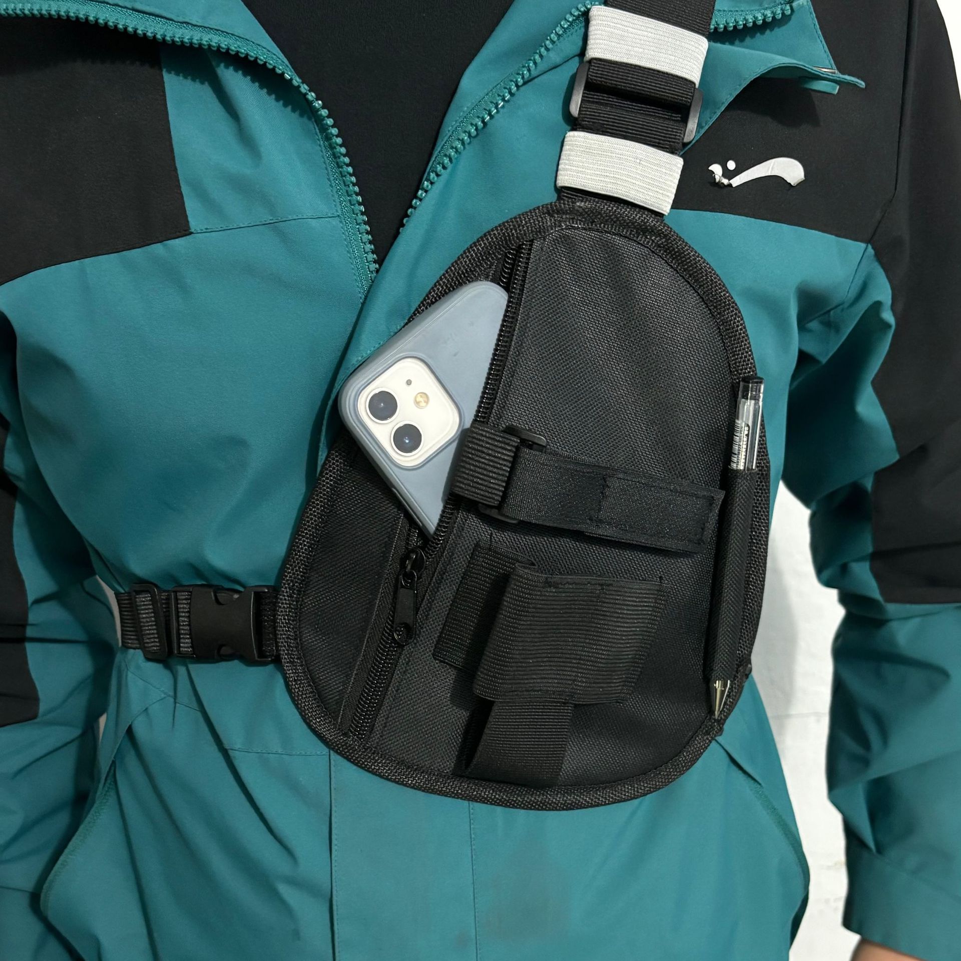 Cassette Walkman Belt - Sac de poitrine multifonctionnel pour talkie-walkie