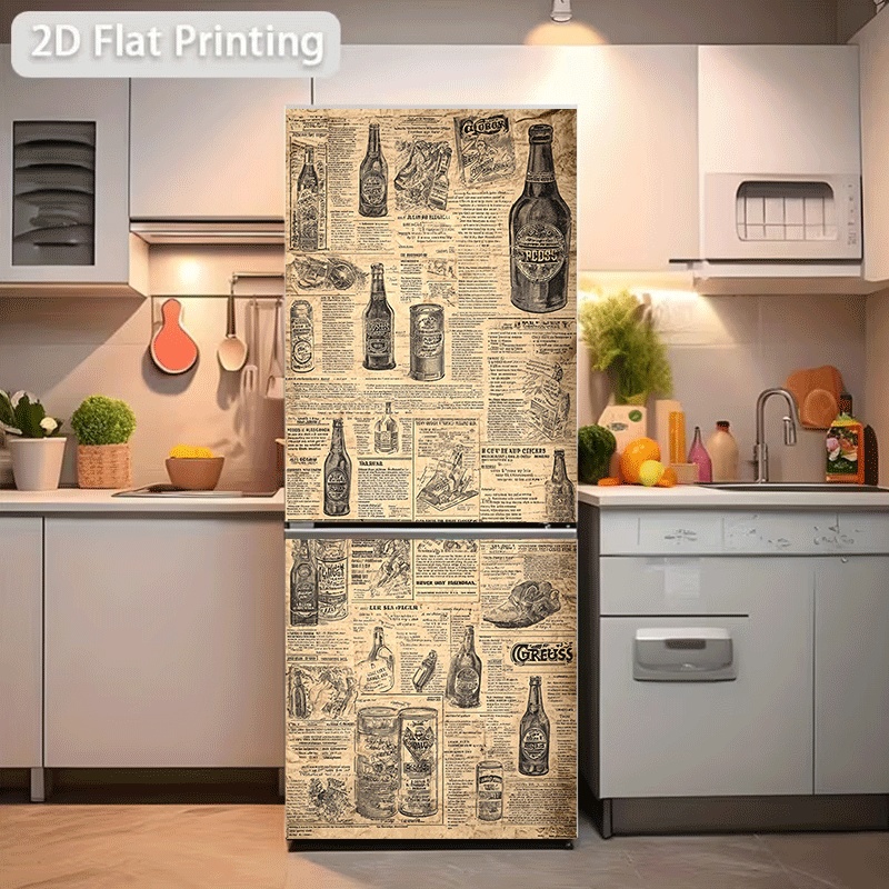 Autocollant pour réfrigérateur - Collectible Vintage Newspapers avis et prix