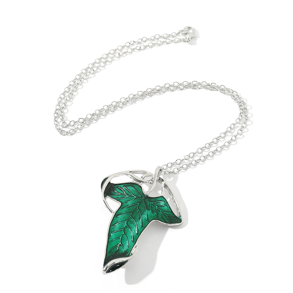 Collier pendentif feuille vert - Vintage Collector avis et prix